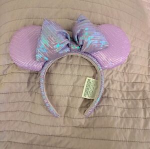 Minnie Disney Ears Lavender Sequins